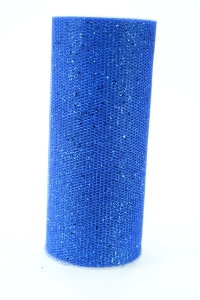 6 Inch Wide x 10 Yard Net, Royal Blue Glittered (1 Spool) SALE ITEM